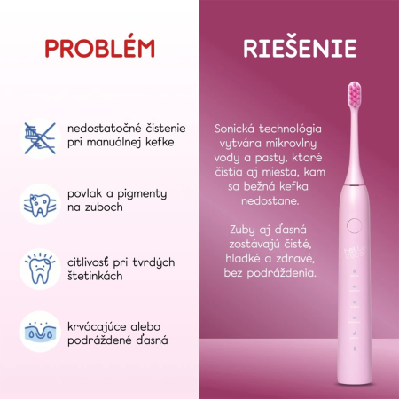 hello coco náhradné hlavice – rúžové, Electric Toothbrush Head Pink, 2ks