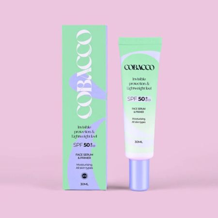 Cobacco hydratačné ochranné sérum SPF50+ 2v1, Face Serum & Primer, 30ml
