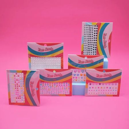 JöVő nalepovacie kamienky na tvár Face Jewels, Colorful