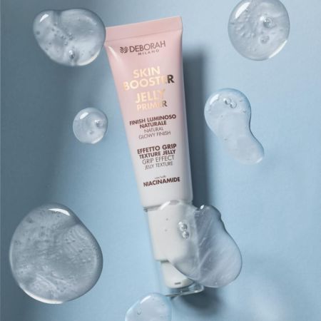 Deborah Milano Skin Booster rozjasňujúca podkladová báza s niacinamidom, Grip Effect Jelly