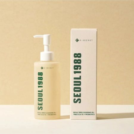 K-Secret čistiaci pleťový olej, Seoul 1988 Cleansing Oil: Pine Cica 1% + Probiotics, 200ml