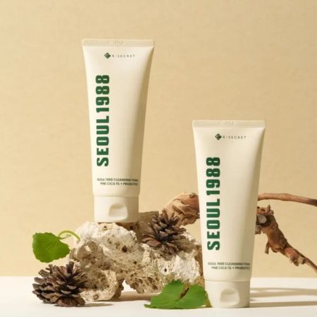 K-Secret čistiaca pleťová pena, Seoul 1988 Cleansing Foam: Pine Cica 1% + Probiotics, 150ml