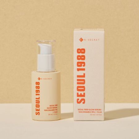 K-Secret rozjasňujúce pleťové sérum, Seoul 1988 Glow Serum: Niacinamide 15% + Yuja, 30 ml