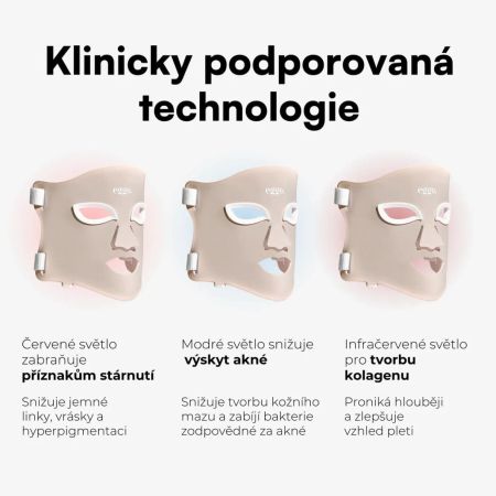 Eggo profesionálna LED maska pre obnovu pleti Ilumi Pro LED