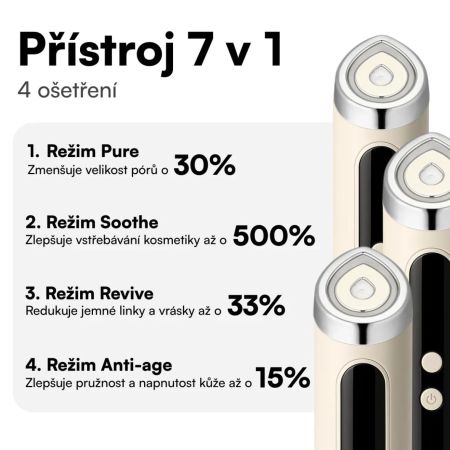Eggo prístroj 7v1 pre domácu pokročilú starostlivosť o pleť Revive Pro: Skin Booster