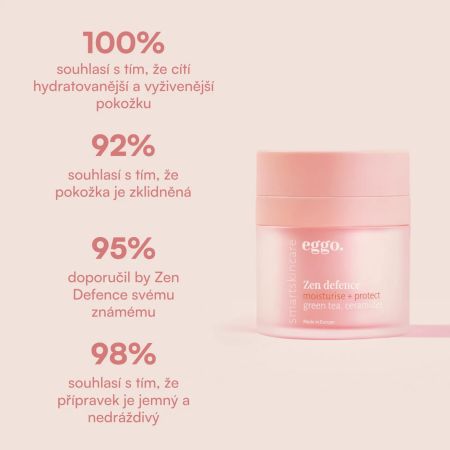 Eggo hydratačný krém pre všetky typy pleti, Zen Defence, 50ml