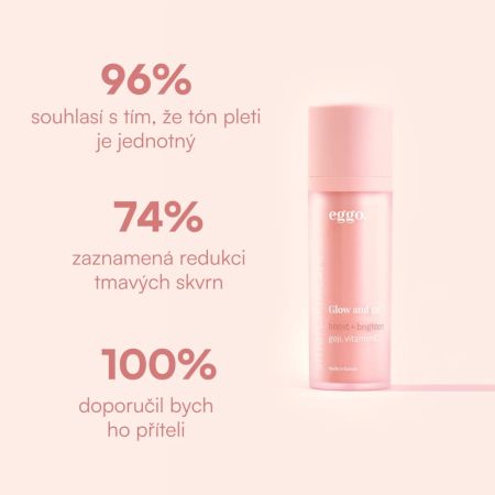 Eggo rozjasňujúce sérum pre matnú pleť, Glow and Go, 30ml