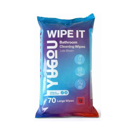 Yugou čistiace obrúsky na povrchy v kúpelni, Wipe It! - Late Bloom, 70ks