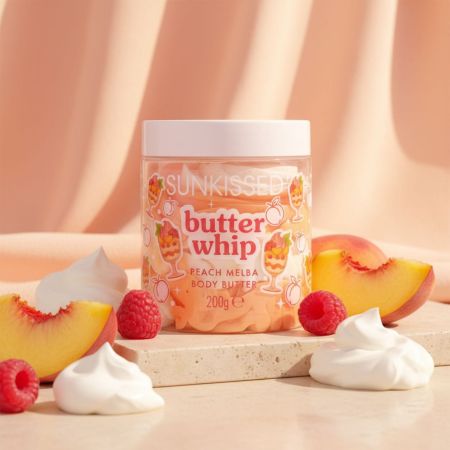 Sunkissed šľahané telové maslo, Peach Melba Whipped Body Butter, 200g