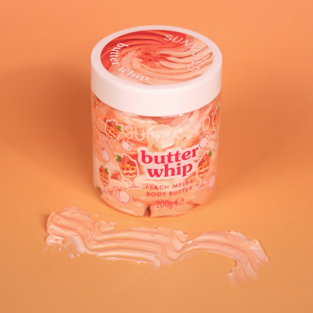 Sunkissed šľahané telové maslo, Peach Melba Whipped Body Butter, 200g