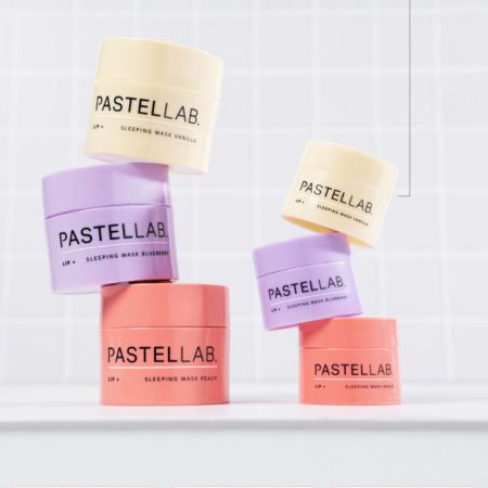 Pastel Cosmetics Lab sada vyživujúce masky na pery,Pastel Lab Mini Lip Mask Peach + Vanilla + Blueberry, 3*3,5g