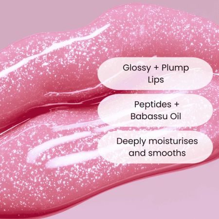 Face Facts ligotavý vyživujúci balzam na pery, Peptide Sparkle Lip Treatment, Pink Pearl, 10ml