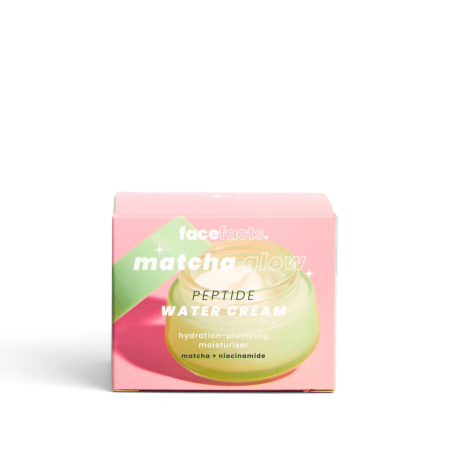 Face Facts pleťový krém s peptidmi, Matcha Glow – Peptide Water Cream, 50 ml