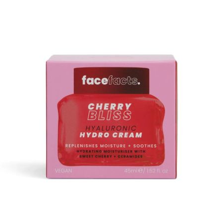 Face Facts hydratačný pleťový krém s kyselinou hyaluronovou, Cherry Bliss - Hyaluronic Hydro Cream, 45ml