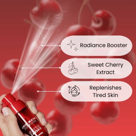 Face Facts rozjasňujúca hydratačná pleťová mlha, Cherry Bliss - Radiance Glow Mist, 80ml