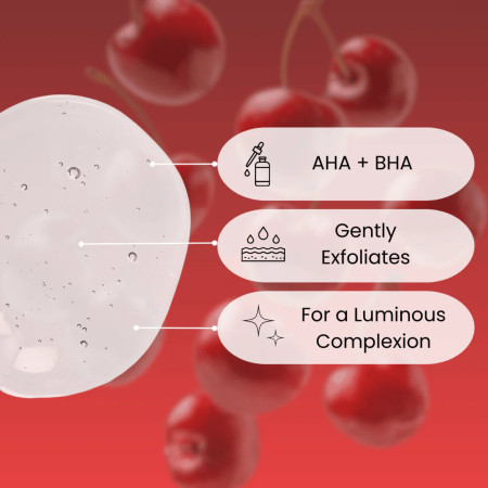 Face Facts rozjasňujúce hydratačné pleťové tonikum, Cherry Bliss - AHA & BHA Brightening Toner, 140ml