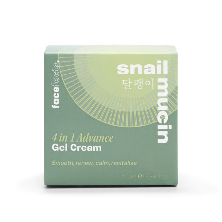 Face Facts multifunkčný gélový pleťový krém 4v1 s extraktom slimáčieho slizu, Snail Mucin - 4in1 Advance Gel Cream, 100ml
