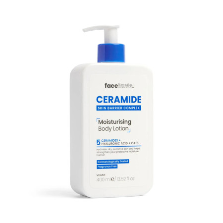 Face Facts vyživujúce hydratačné telové mlieko s ceramidmi, Ceramide - Moisturising Body Lotion, 400ml