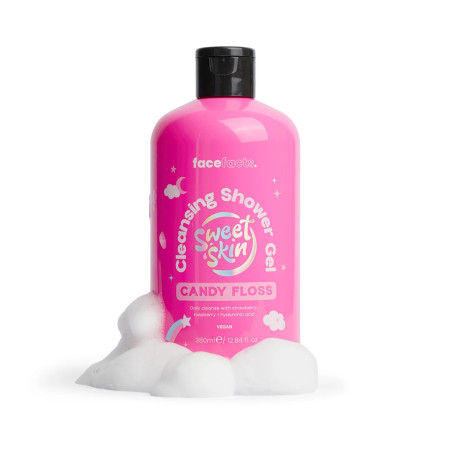 Face Facts sprchový gél s vôňou cukrovej vaty, Sweet Skin - Candy Floss Shower Gél, 380ml