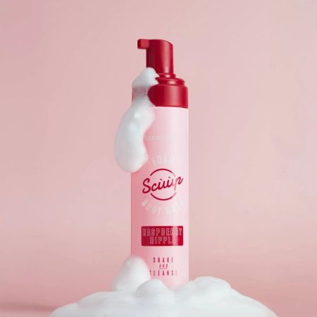Face Facts jemná sprchová pena s malinovým extraktom, Scuup - Raspberry Ripple Foam Body Wash, 240ml