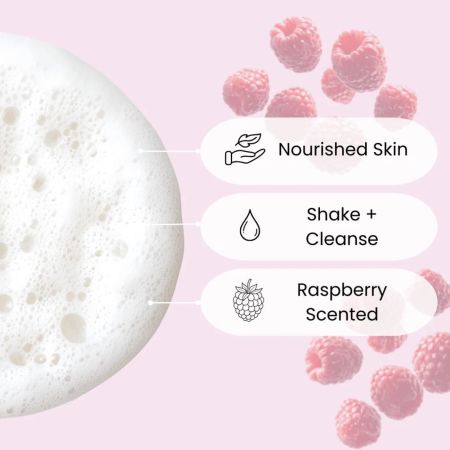 Face Facts jemná sprchová pena s malinovým extraktom, Scuup - Raspberry Ripple Foam Body Wash, 240ml