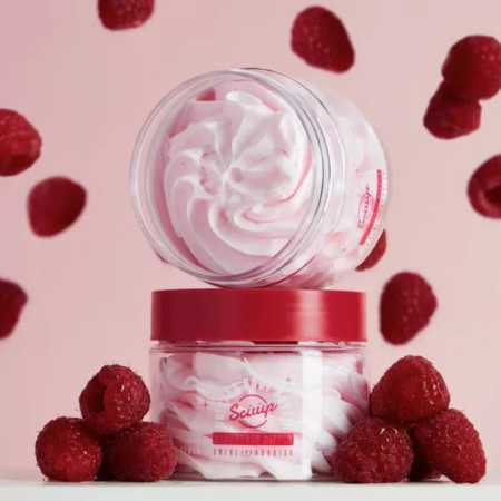Face Facts šľahané telové maslo s vôňou maliny, Scuup - Raspberry Ripple Whipped Body Butter, 110ml
