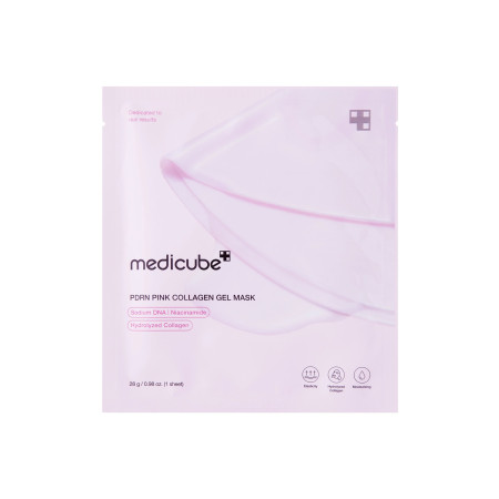 Medicube hydratačná regeneračná gélová pleťová maska, PDRN Pink Collagen Gel Mask, 1ks