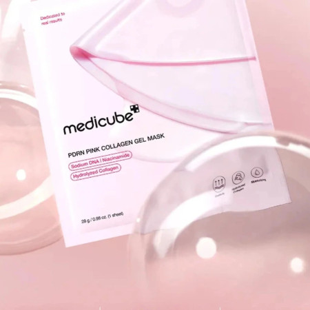 Medicube hydratačná regeneračná gélová pleťová maska, PDRN Pink Collagen Gel Mask, 1ks
