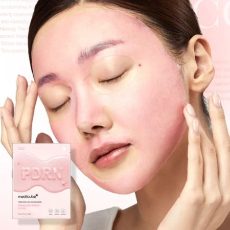 Medicube regeneračná pleťová plátenková maska, PDRN Pink Collagen Gel Mask, 1ks