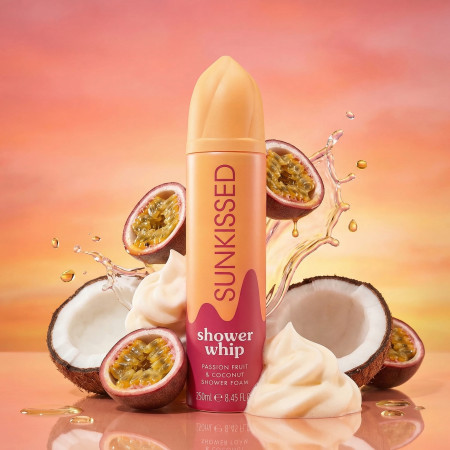 Sunkissed šľahačková sprchová pena Shower Whip Passion Fruit & Coconut, 250ml