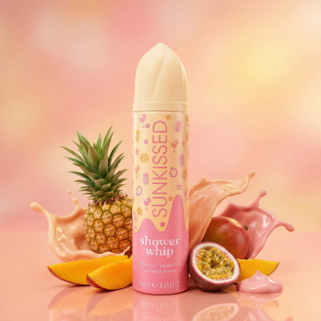 Sunkissed šľahačková sprchová pena Shower Whip Tropical Smoothie, 250ml