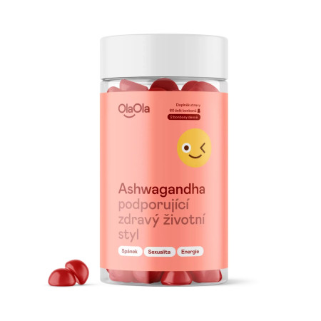 OlaOla Ashwagandha podporujúca zdravý životný štýl, 60 želé cukríkov