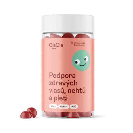 OlaOla podpora zdravých vlasov, nehtov a pleti, 60 želé cukríkov