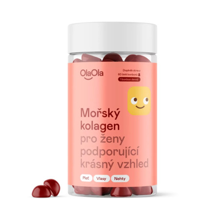 OlaOla morský kolagén pre ženy podporujúci krásny vzhľad, 60 želé cukríkov