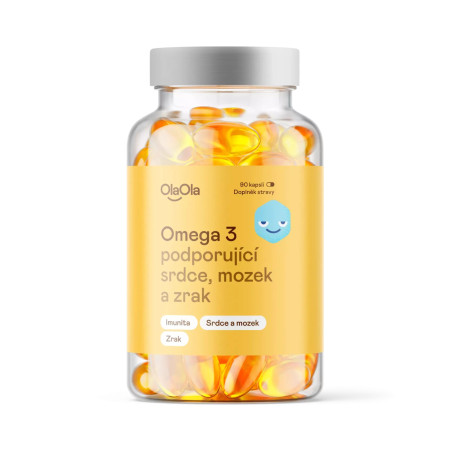 OlaOla Omega 3 podporujúa srdce, mozog a zrak, 90 kapuslí
