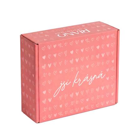 Dárková krabice - box - Jsi krásná, růžová