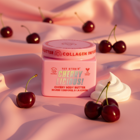 Yes Studio šľahané telové maslo s vôňou čerešne, Cherry Licious, 400g