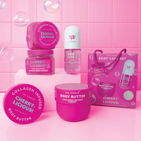 Yes Studio darčeková sada starostlivosti o telo, Cherry Licious!, 3ks