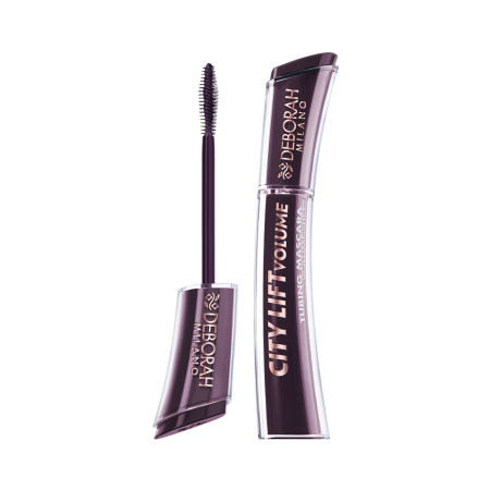 Deborah Milano tubing špirála, City Lift Tubing Mascara - Volume & Lift, Burgundy, 11ml
