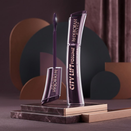 Deborah Milano tubing špirála, City Lift Tubing Mascara - Volume & Lift, Burgundy, 11ml