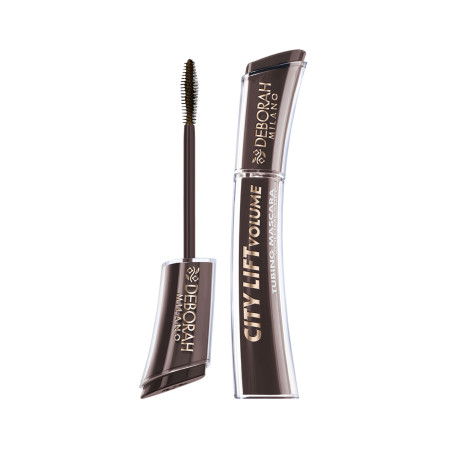 Deborah Milano tubing špirála, City Lift Tubing Mascara - Volume & Lift, Brown, 11ml