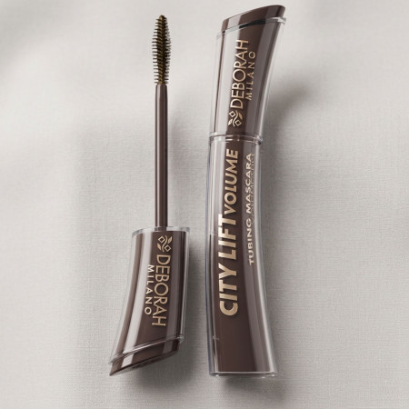 Deborah Milano tubing špirála, City Lift Tubing Mascara - Volume & Lift, Brown, 11ml