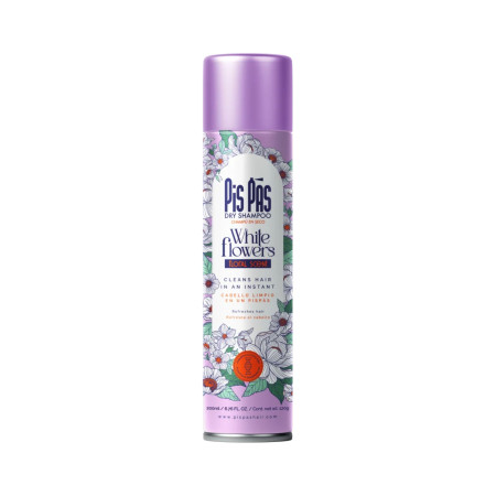 Pis Pas suchý šampón na vlasy, White Flowers, 200ml