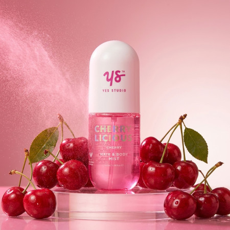 Yes Studio voňavá hmla na telo a vlasy Cherry, 100ml