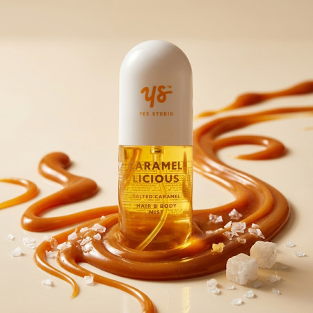 Yes Studio voňavá hmla na tělo a vlasy Salted Caramel, 100ml