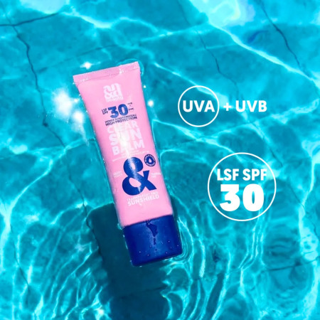 AN&D transparentný ochranný pleťový balzám, Invisible Sun Balm SPF30, 50ml