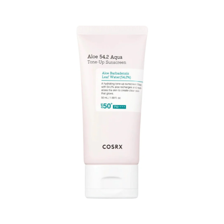 COSRX hydratační tónovaný SPF ochranný pleťový krém SPF50+/PA+,Aloe 54.2 Aqua ToneUp, 50ml