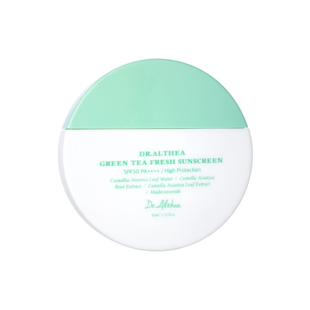 Dr. Althea ukľudňujúci opaľovací pleťový krém SPF50+ PA++, Green Tea Fresh Sunscreen, 45ml