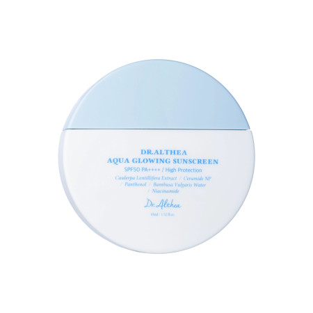 Dr. Althea hydratačný opaľovací pleťový krém SPF50+ PA++++, Aqua Glowing Sunscreen, 45ml