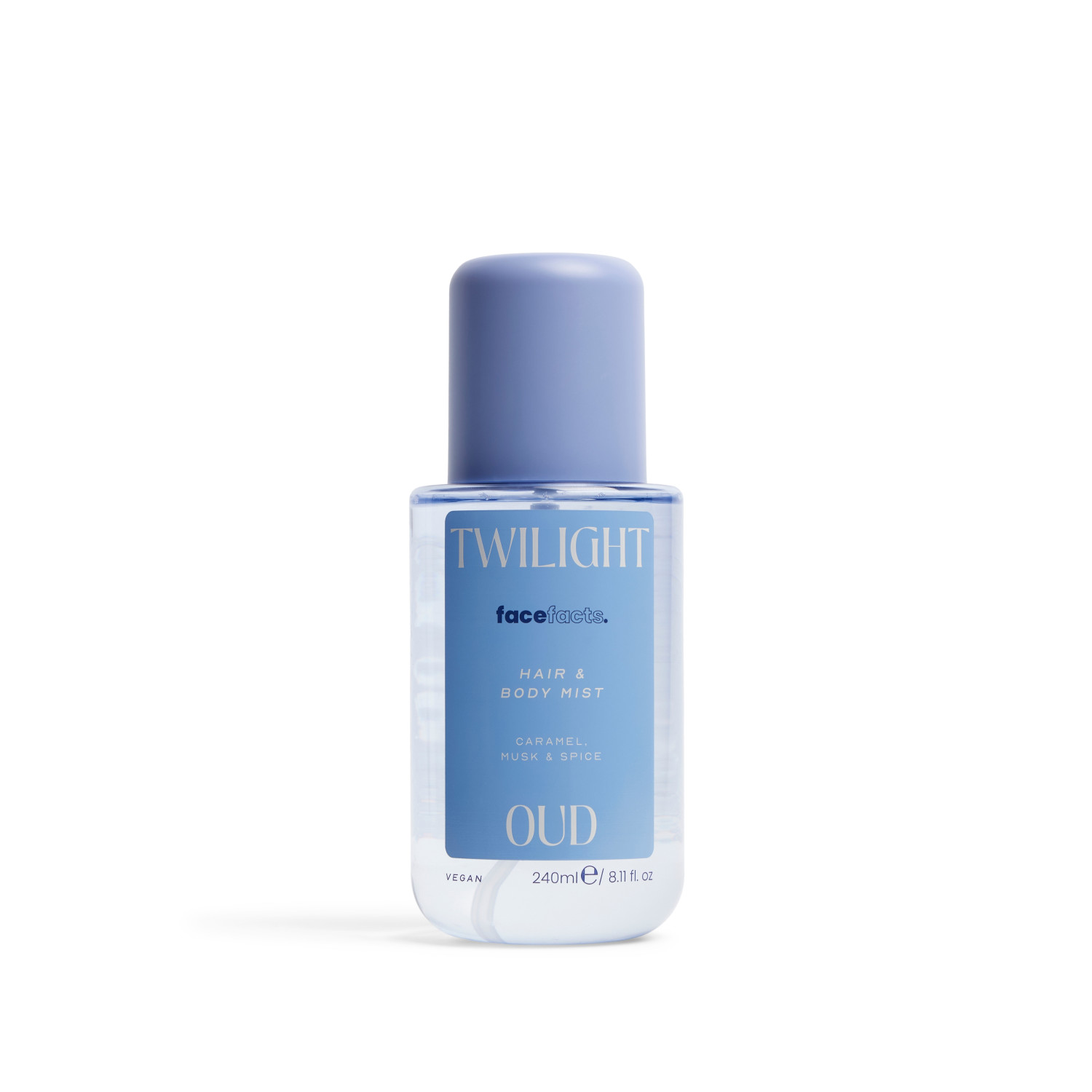 Face Facts voňavá hmla na vlasy a telo, Hair & Body Mist – Twilight Oud, 240 ml